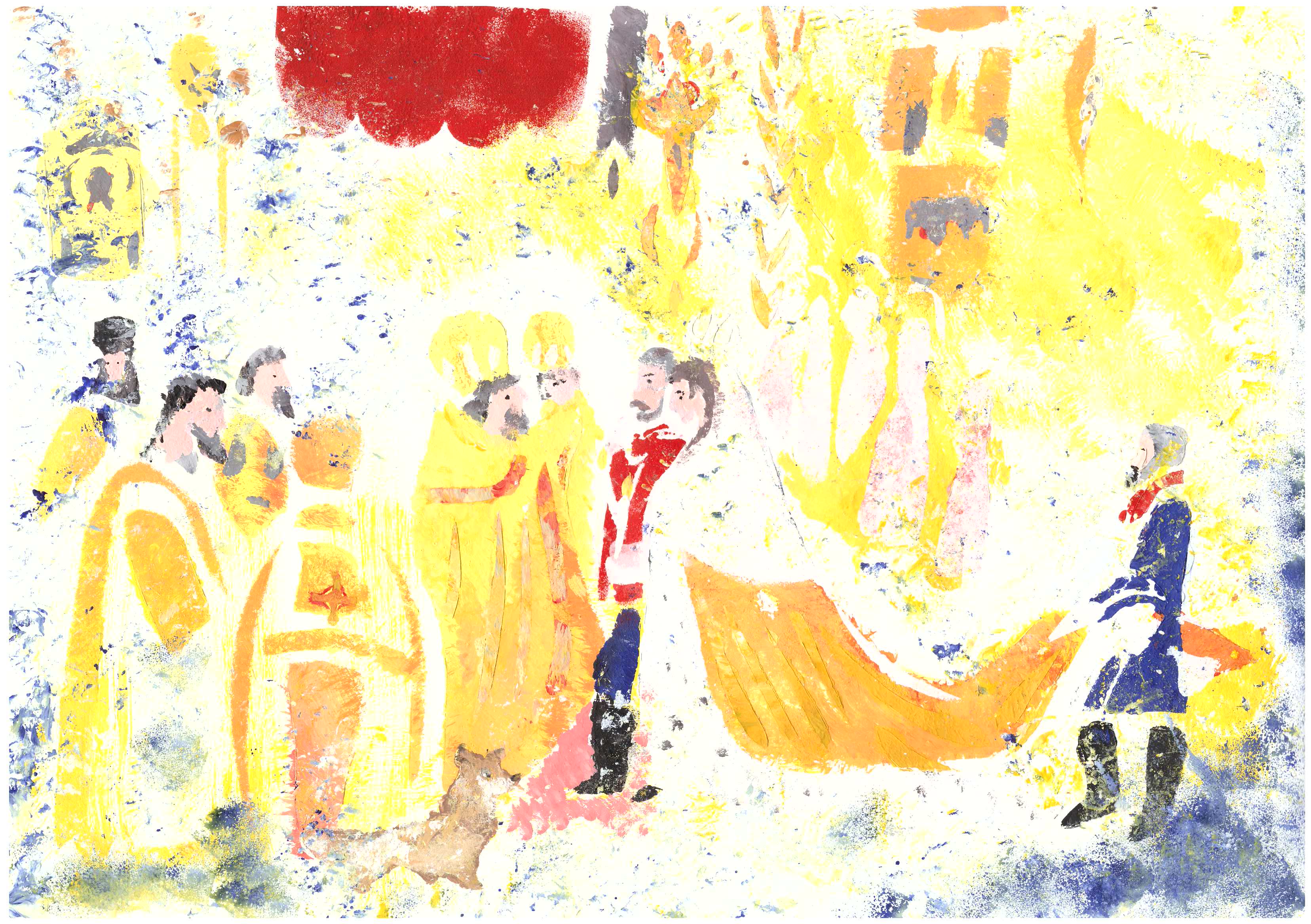 Валиуллина Злата 6 лет Свадебная картина 